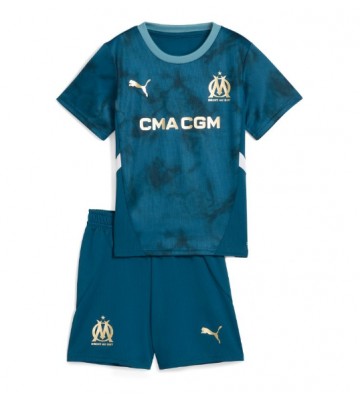 Olympique de Marseille Mason Greenwood #10 Udebanetrøje Børn 2024-25 Kortærmet (+ Korte bukser)